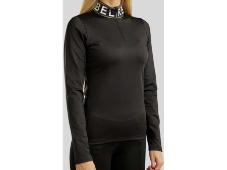 Rebel Shirt Baselayer Logo Collar Zwart Fashion