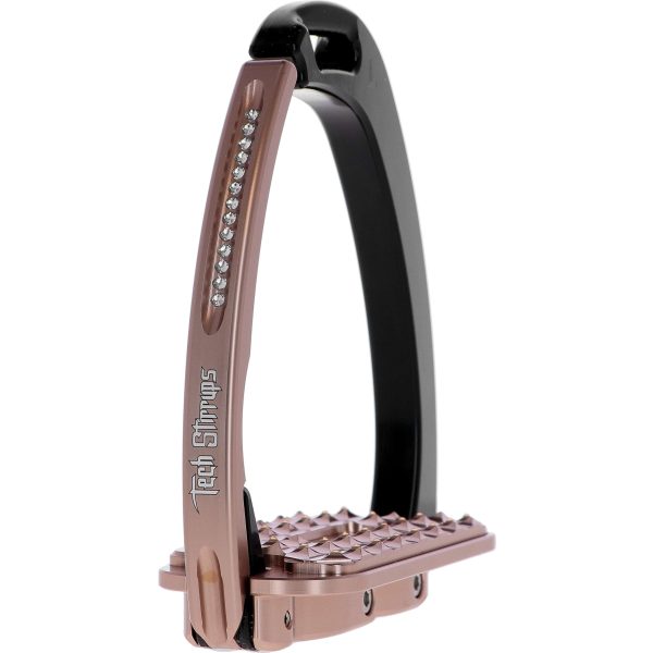 Tech Stirrups Stijgbeugels Venice Sloped Evo Swarovski Zwart Rosegoud For Sale