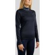 Rebel Shirt Baselayer Logo Collar Navy Online Hot Sale