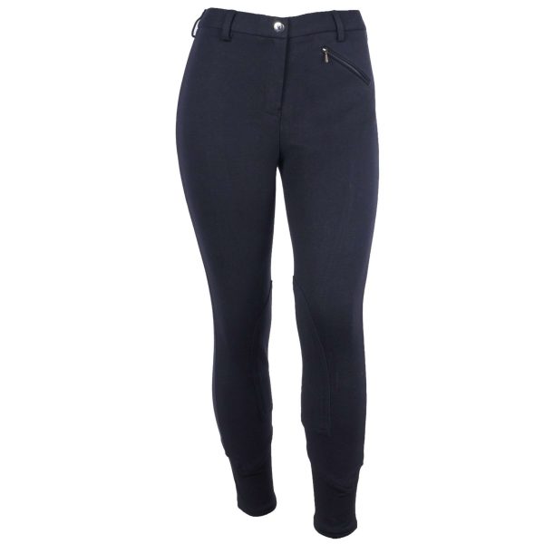 Saddlehugger Rijbroek Knee Patch Dames Navy Hot on Sale