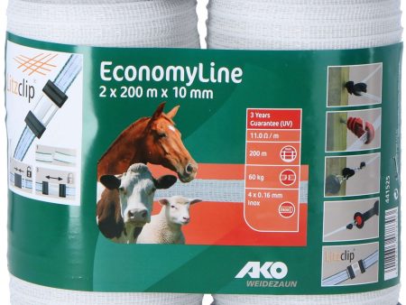 Ako Ruban de Clôture Economyline Double Pack Blanc Sale