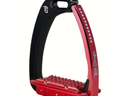 Tech Stirrups Stijgbeugels Venice Swarovski Kind Zwart Rood For Sale