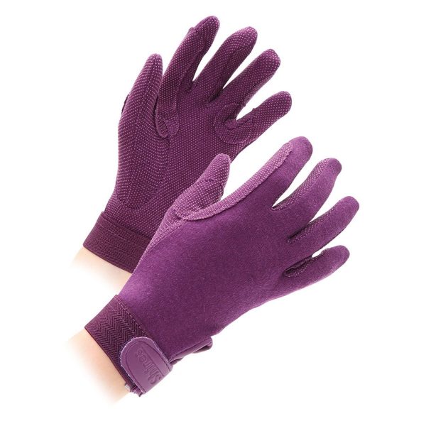 Shires Rijhandschoenen Newbury Volwassenen Purple on Sale