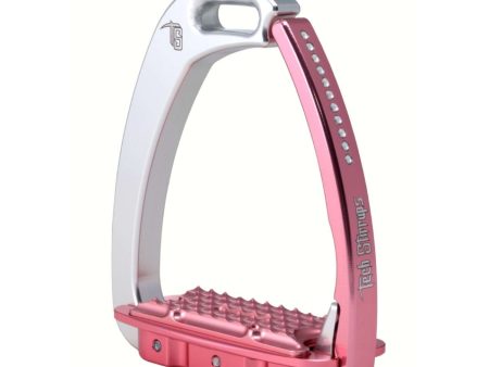 Tech Stirrups Stijgbeugels Venice Swarovski Kind Zilver Roze For Cheap