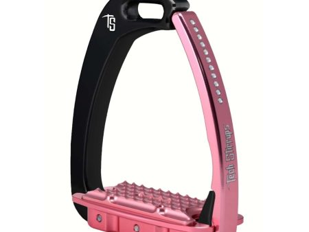 Tech Stirrups Stijgbeugels Venice Swarovski Kind Zwart Roze For Discount