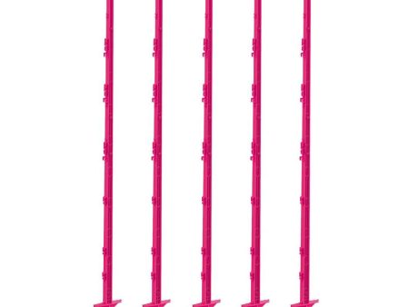 Ako Piquet de Prairie Plastique 156cm 5 Pièces Rose For Cheap