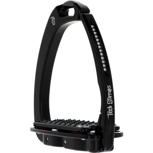 Tech Stirrups Stijgbeugels Venice Plus Swarovski Dressuur Zwart Zwart Online Sale