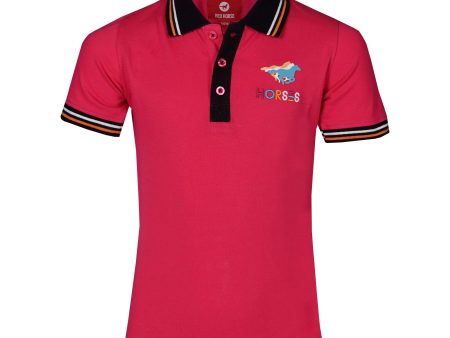 Red Horse Poloshirt Venice Junior Magenta Online Sale