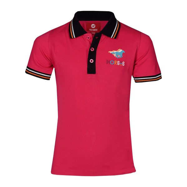 Red Horse Poloshirt Venice Junior Magenta Online Sale