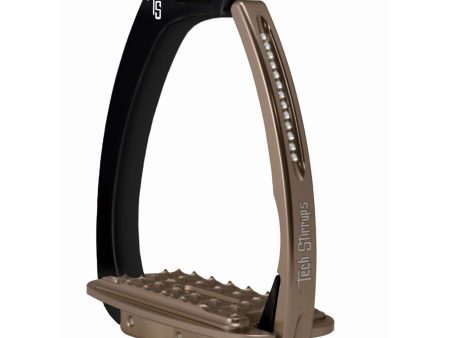 Tech Stirrups Stijgbeugels Venice Sloped Evo Swarovski Zwart Bruin on Sale