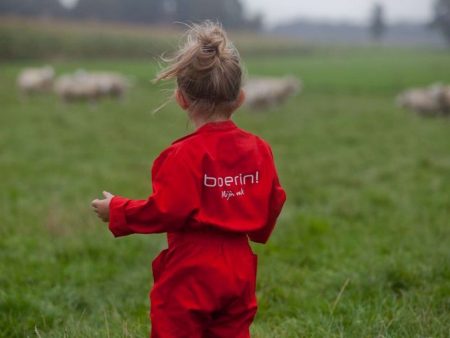 Agradi Kinderoverall Boerin! Mijn Vak Rood on Sale