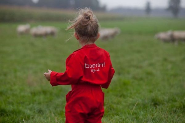 Agradi Kinderoverall Boerin! Mijn Vak Rood on Sale