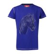 Red Horse T-Shirt Caliber Royal Blue Online now