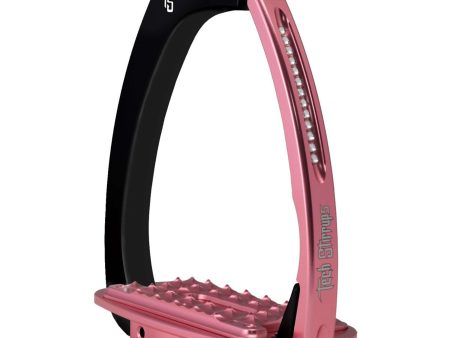 Tech Stirrups Stijgbeugels Venice Sloped Evo Swarovski Zwart Roze Online now