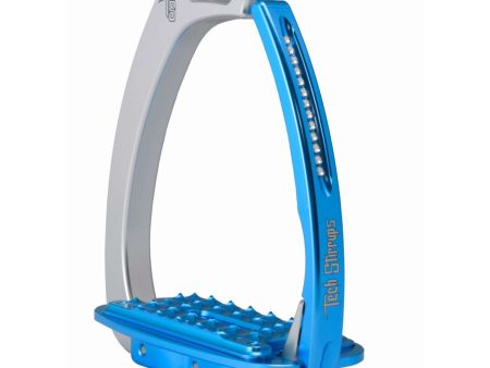 Tech Stirrups Stijgbeugels Venice Sloped Evo Swarovski Zilver Blauw Fashion