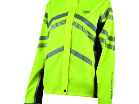 Weatherbeeta Jas Reflective HiVis Lichtgewicht Waterproof Geel Sale