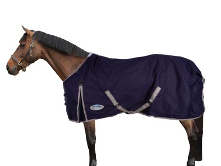 Weatherbeeta Lite Plus Turnout Rug Comfitec Essential Plus Standard Neck 0g Navy Silver Red Discount