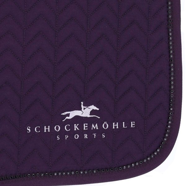 Schockemöhle Zadeldekje Power Pad Logo Springen Deep Mauve Online Sale