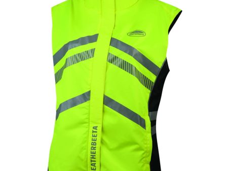 Weatherbeeta Bodywarmer Reflective HiVis Lichtgewicht Waterproof voor Kinderen Geel on Sale