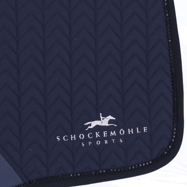 Schockemöhle Zadeldekje Power Pad Logo Dressuur Deep Night For Discount