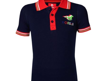 Red Horse Poloshirt Venice Junior Blauw Discount