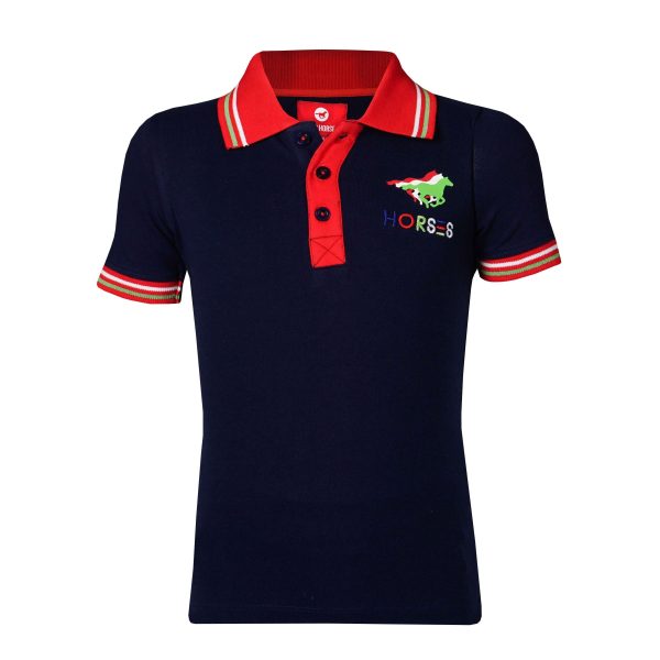 Red Horse Poloshirt Venice Junior Blauw Discount