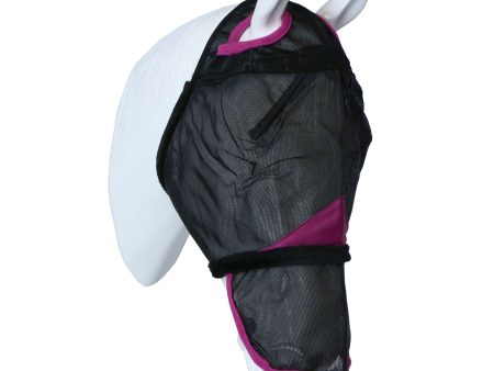 Weatherbeeta Vliegenmasker Comfitec Durable Mesh met Neus Zwart Paars Discount