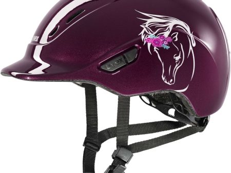 Uvex Cap Kidoxx Flower Shiny Burgundy Hot on Sale