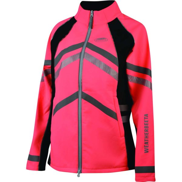 Weatherbeeta Jas Reflective HiVis Softshell Fleece Gevoerd Roze Online Hot Sale