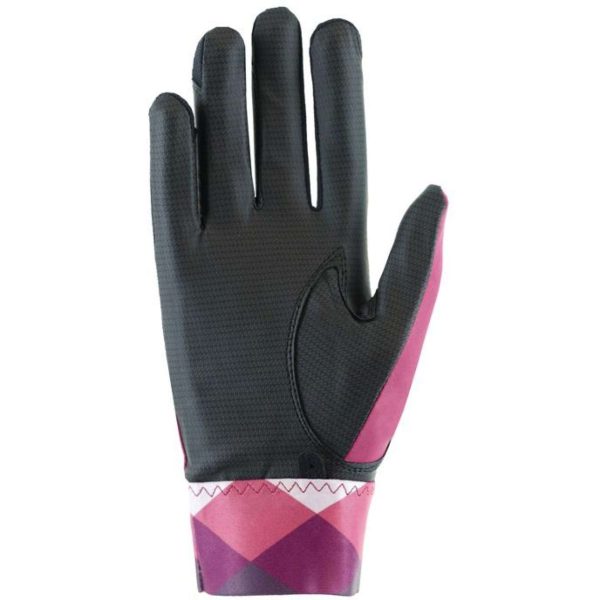 Roeckl Rijhandschoenen Martingal Zwart Posh Pink on Sale