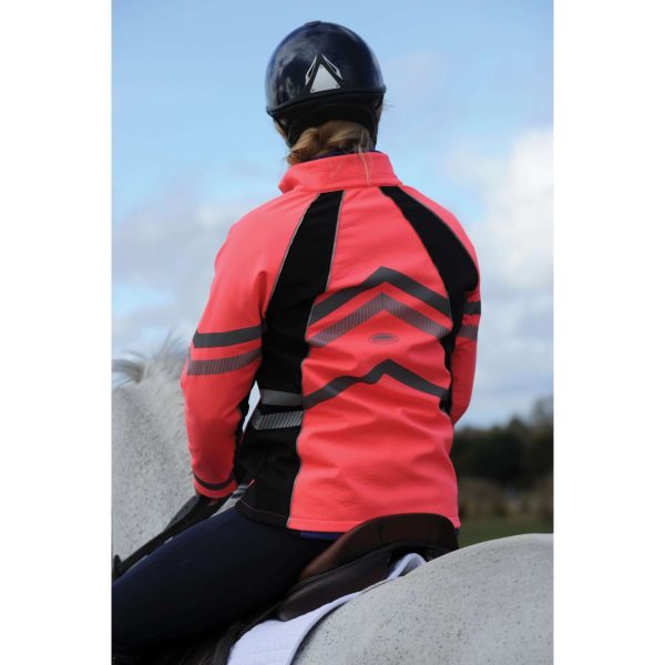 Weatherbeeta Jas Reflective HiVis Softshell Fleece Gevoerd voor Kinderen Roze Cheap